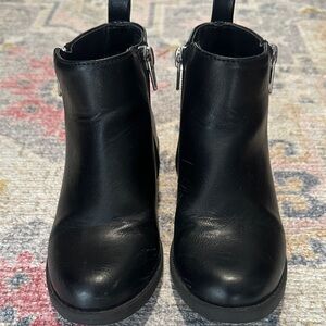 Dream Pairs Black Leather Ankle Boots